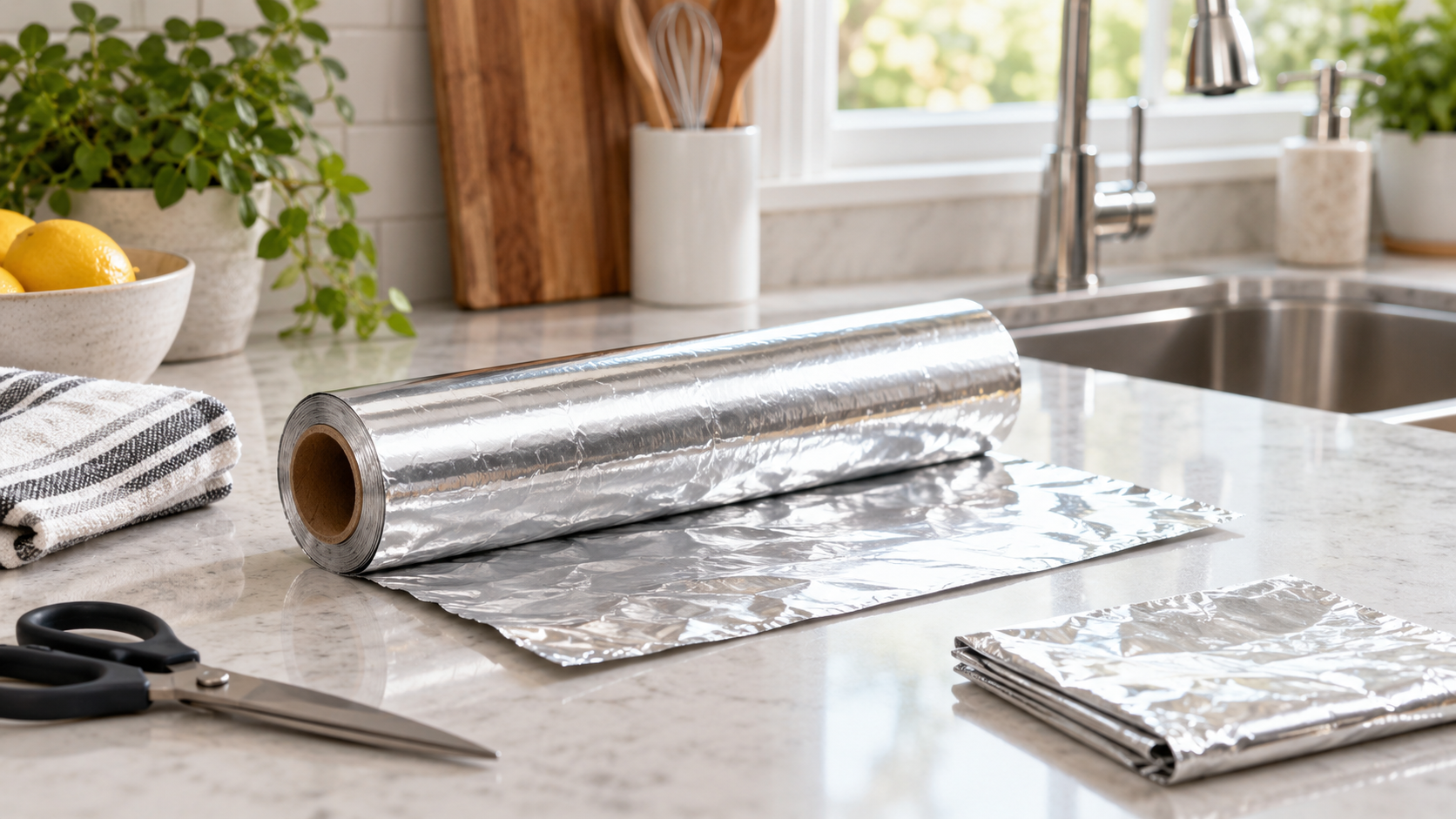 Folia de aluminiu, utilă și în afara bucătăriei. Trucurile care îți pot ușura treaba