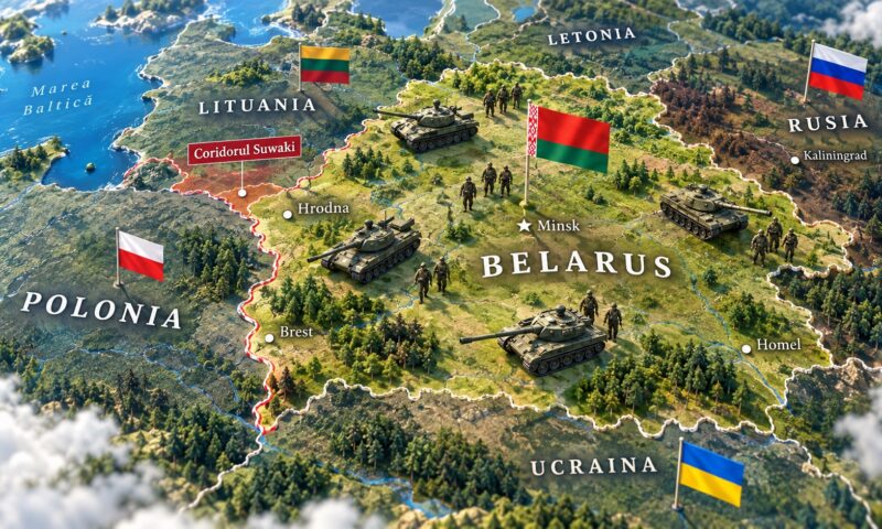 Belarus mută tancuri lângă frontiera NATO. Manevre la câțiva kilometri de Polonia