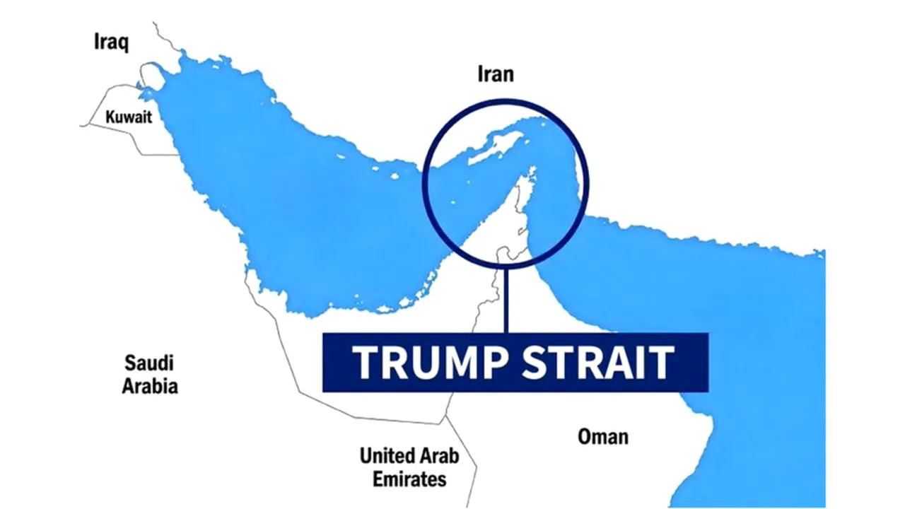 Harta Donald Trump Strâmtoarea Ormuz