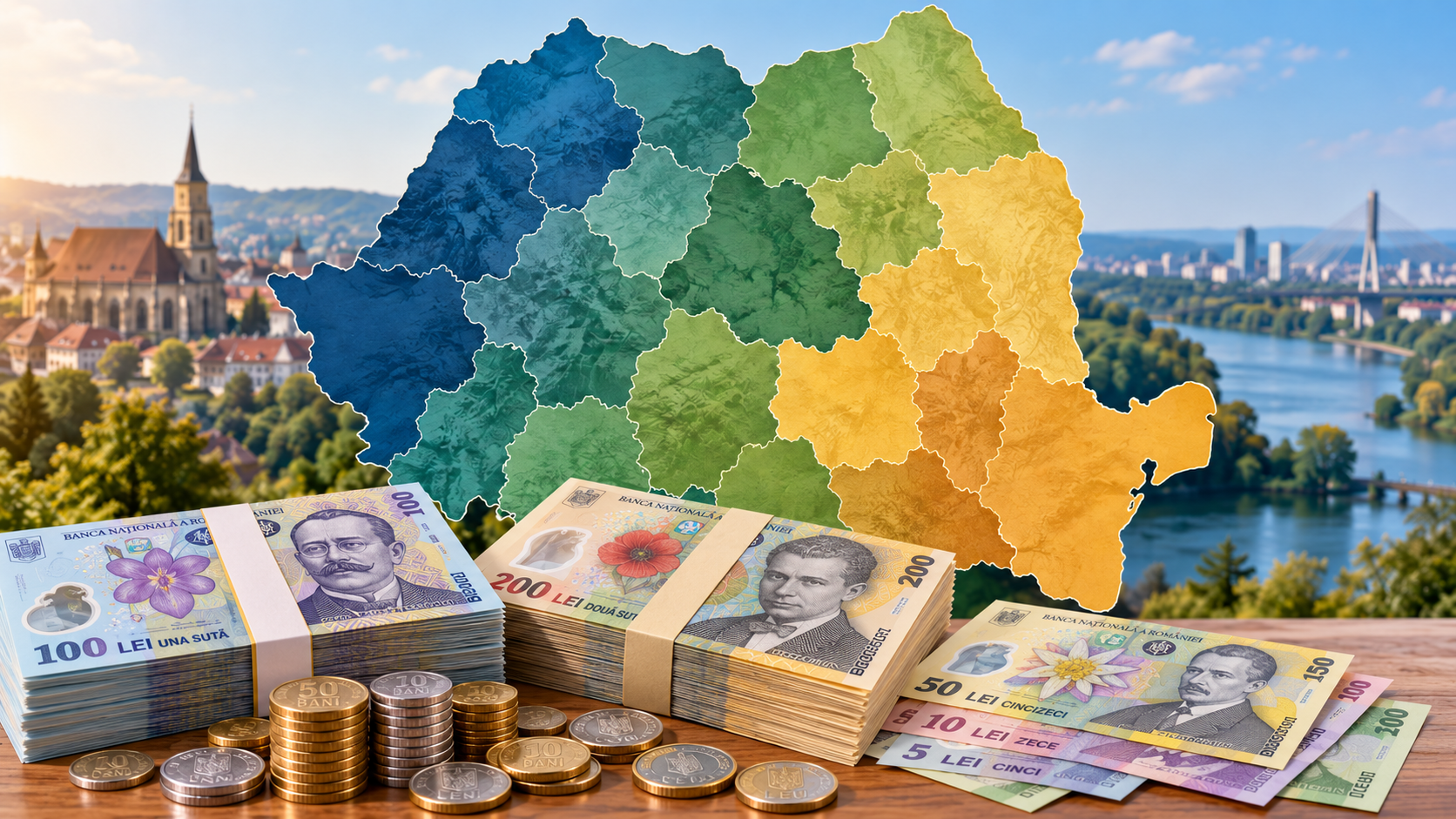 Harta veniturilor din România. Unde sunt cele mai mari pensii și salarii