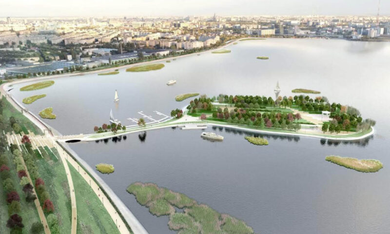 Un nou parc urban apare în Capitală. Insula Lacul Morii va putea fi vizitată din 18 septembrie
