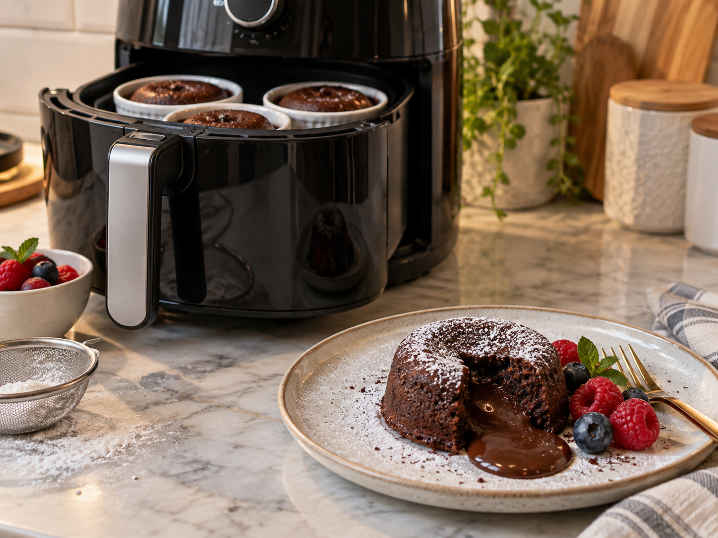 Lava cake la airfryer
