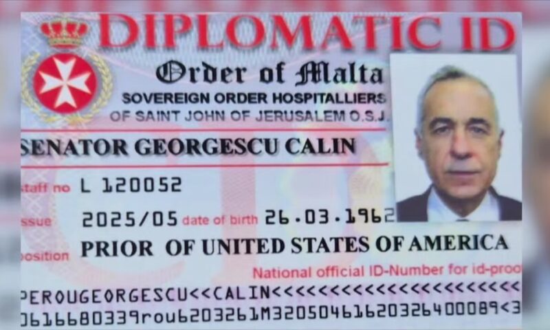 Document falsificat găsit acasă la Călin Georgescu, în timpul perchezițiilor DIICOT