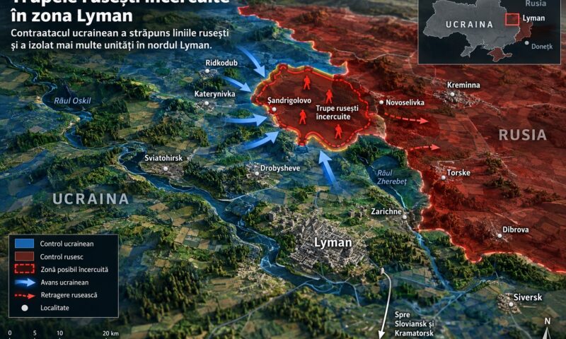 Rușii, încercuiți în Donbas. Contraatacul ucrainean schimbă situația pe front
