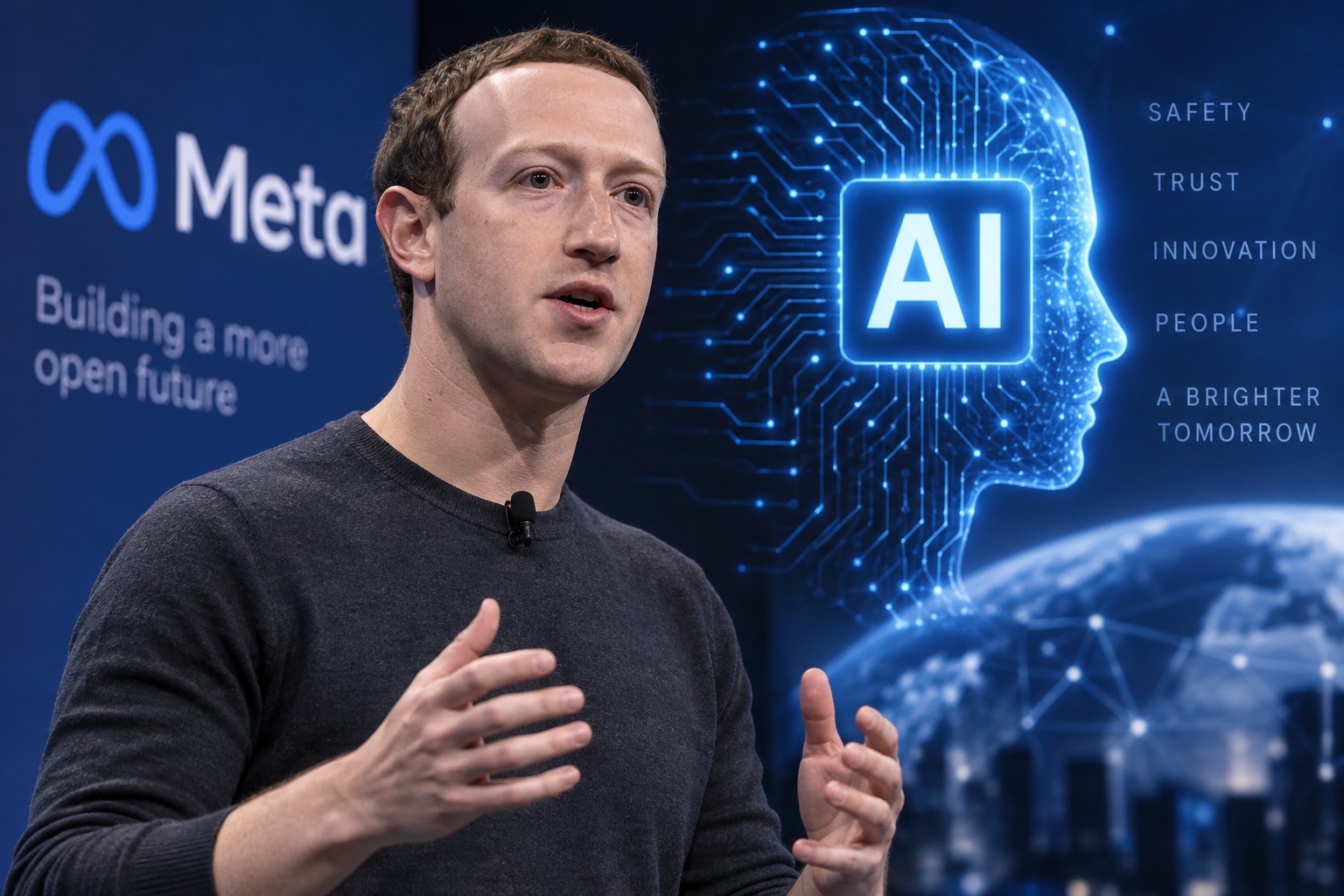 Mark Zuckerberg respinge ideea unei frâne coordonate în AI. Fiecare laborator poate acționa singur