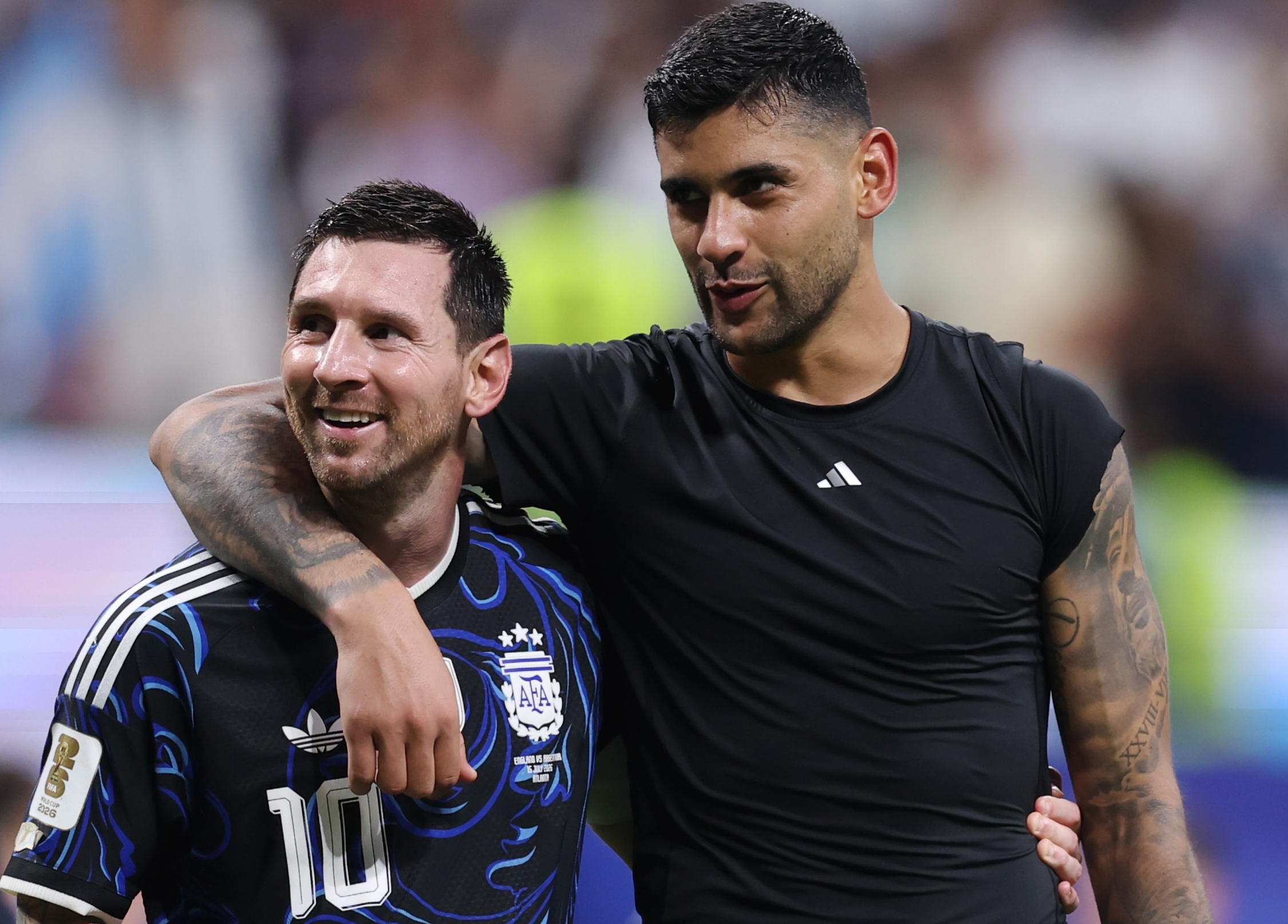 Messi și Cristian Romero