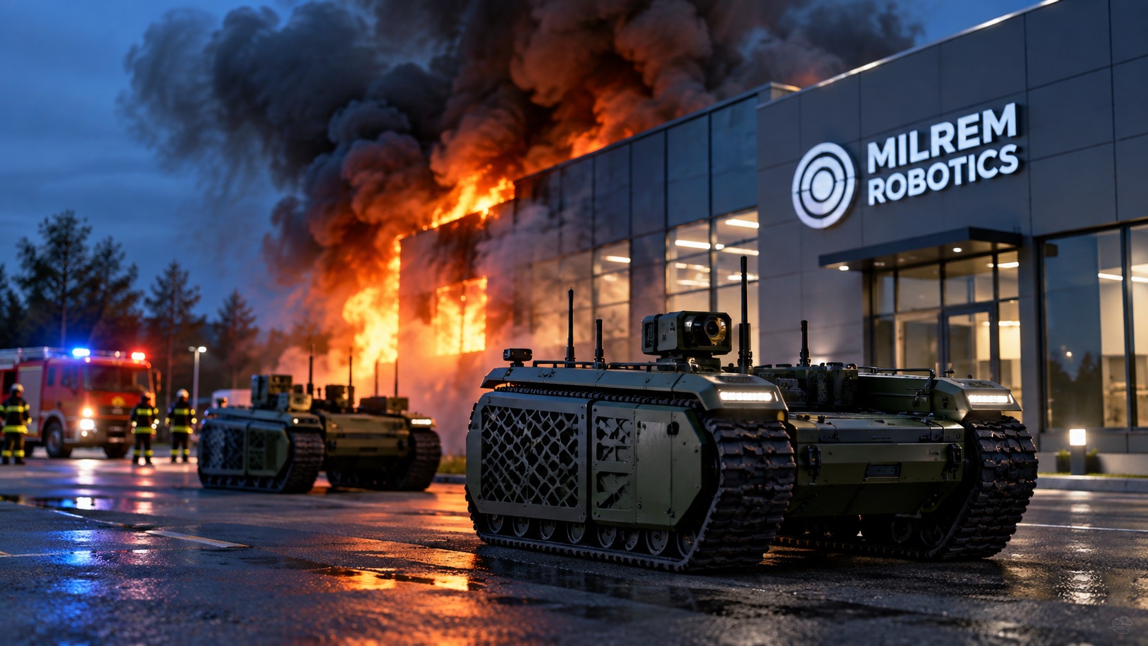Estonia acuză Rusia pentru incendiul de la Milrem Robotics. Trei suspecți au fost arestați