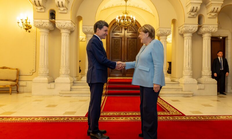 Angela Merkel, primită de Nicușor Dan la Cotroceni. Ce au discutat cei doi