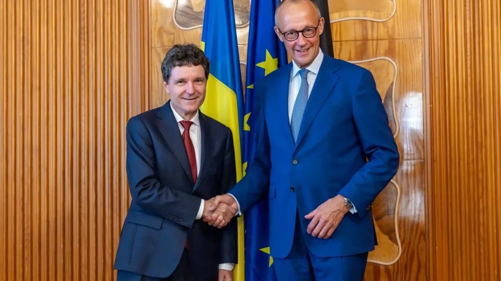 Întâlnire de nivel înalt la Rovaniemi. Nicușor Dan și cancelarul Germaniei, discuții despre securitatea NATO și industria de apărare