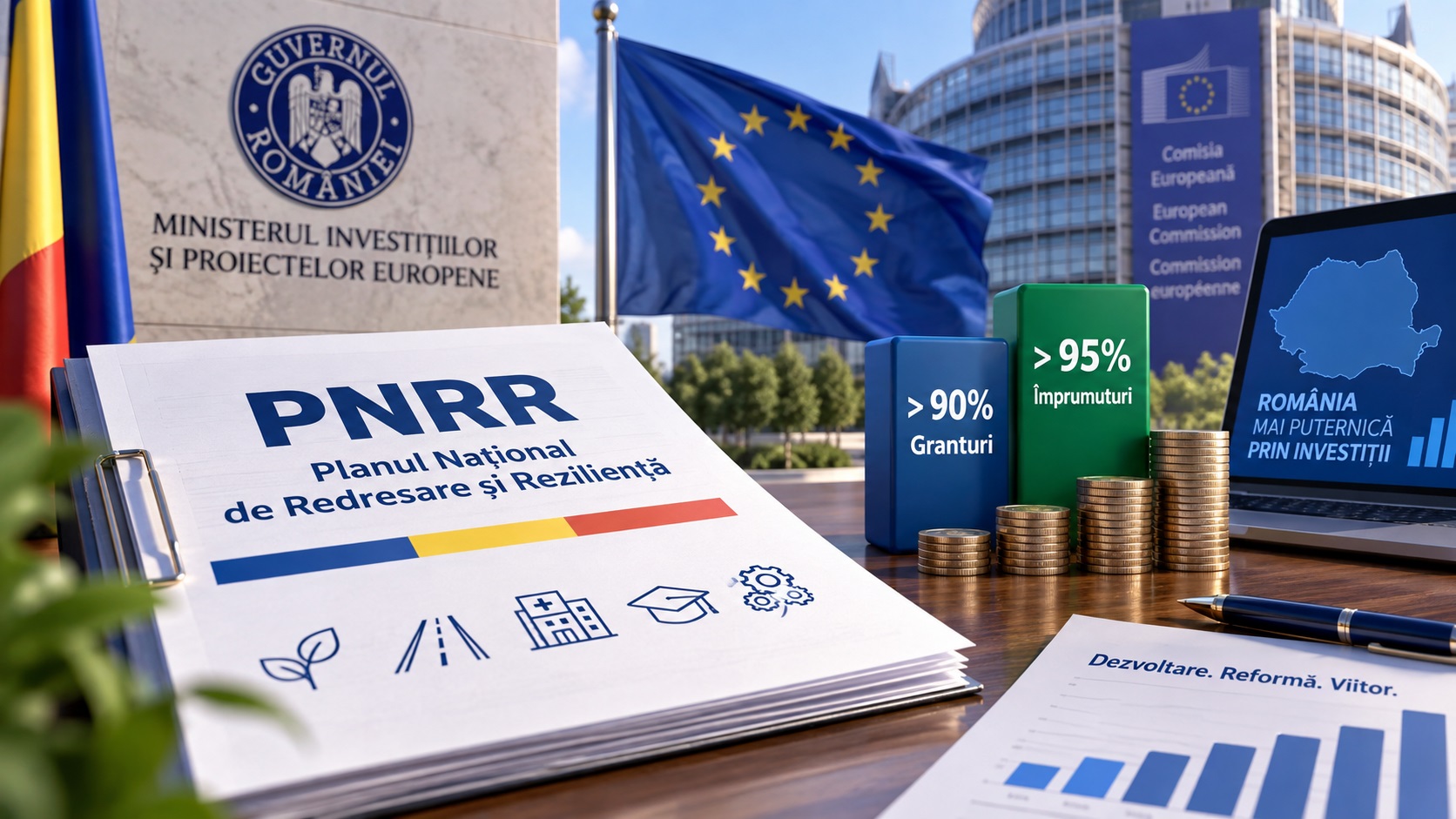 PNRR: România estimează o absorbție de peste 90% din granturi. Când va fi cunoscut bilanțul final