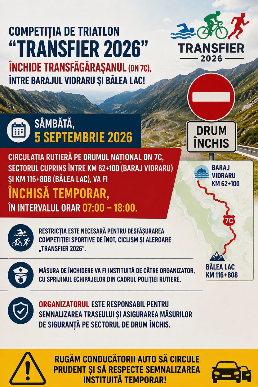 Restricție circulație Transfăgărășan