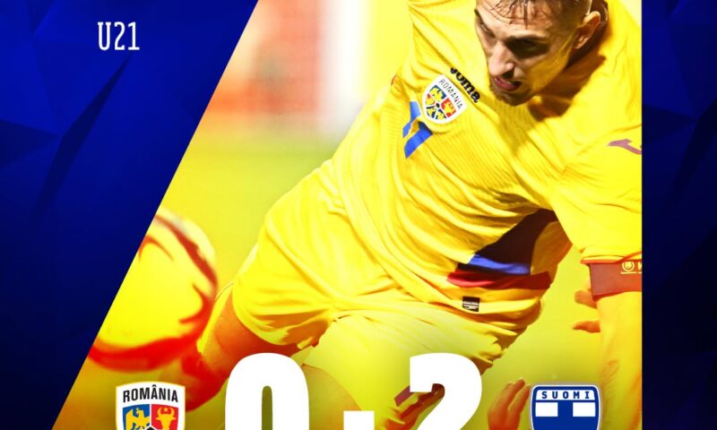 Dezastru pentru naționala de tineret a României. Tricolorii au ratat calificarea la EURO 2027, după eșecul cu Finlanda