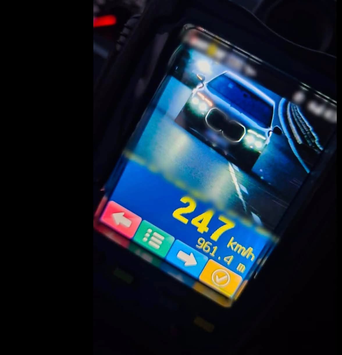 Șofer surprins cu 247 km/h pe A3. Ce sancțiune a primit