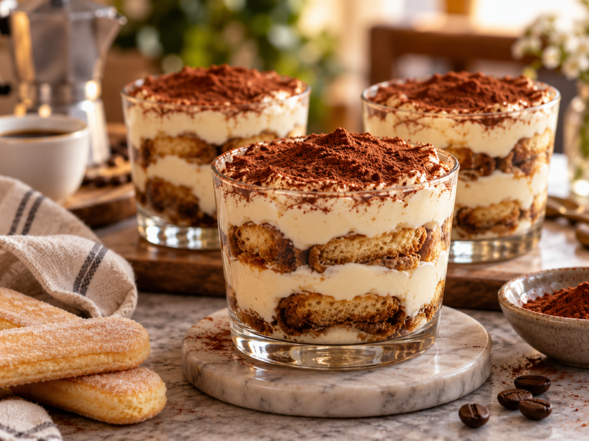 Tiramisu la pahar. Rețetă rapidă pentru un desert gata în câteva minute