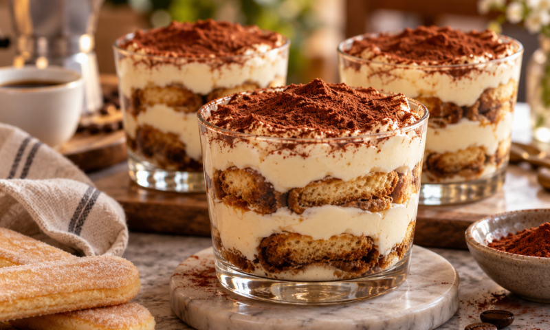 Tiramisu la pahar. Rețetă rapidă pentru un desert gata în câteva minute