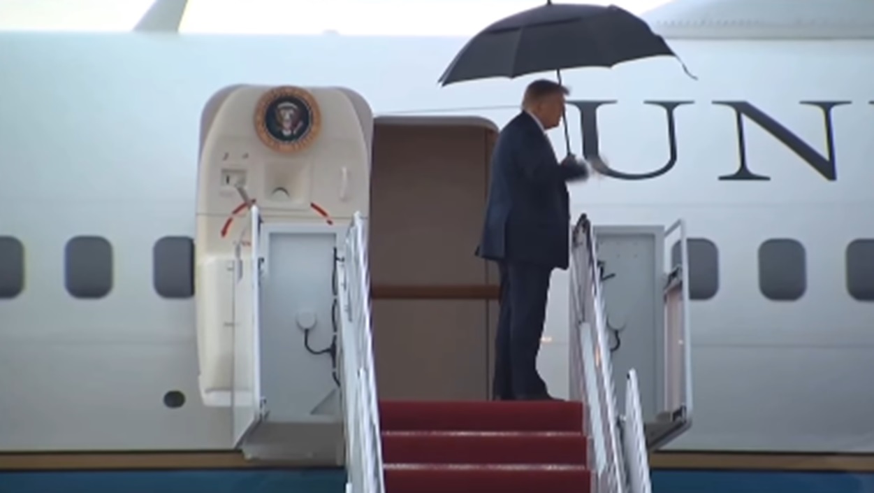 Trump avion New Jersey