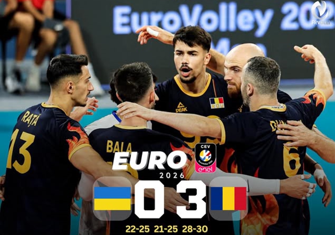 Naționala României de volei masculin, în sferturile de finală ale Campionatului European