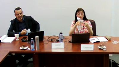 andrea chis și bogdan mateescu la CSM in 2020 pandemie Foto Luju