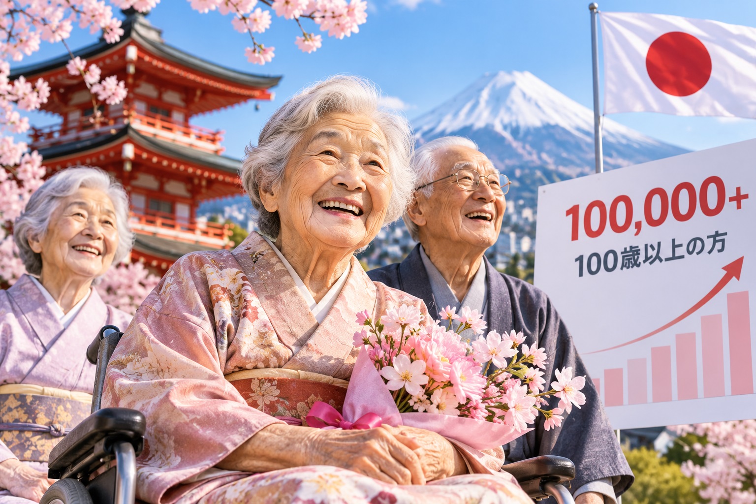 Japonia trece pragul de 100.000 de centenari. Natalitatea atinge un nou minim