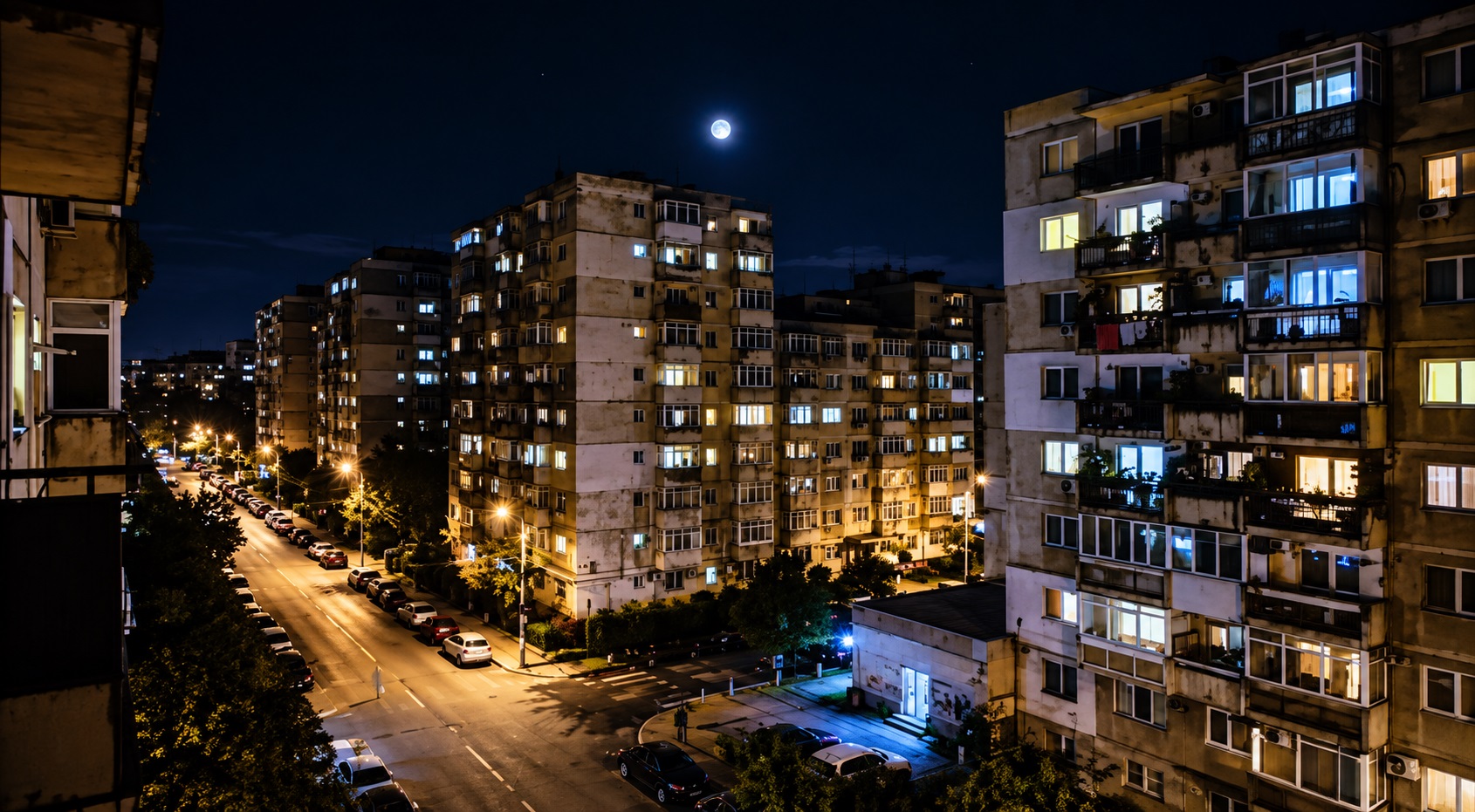 blocuri noaptea