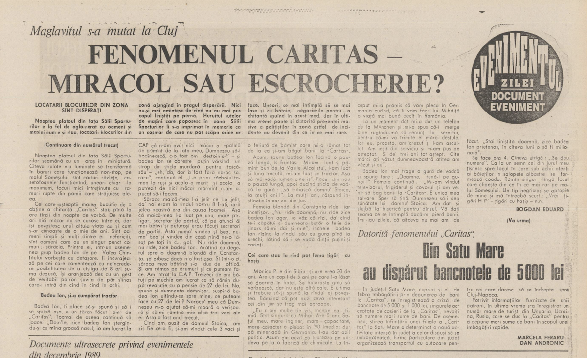 EVZ a scris din primul moment că este o escrocherie