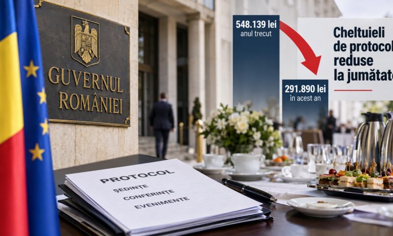Cheltuielile de protocol ale Guvernului au fost reduse la jumătate. Ce s-a tăiat