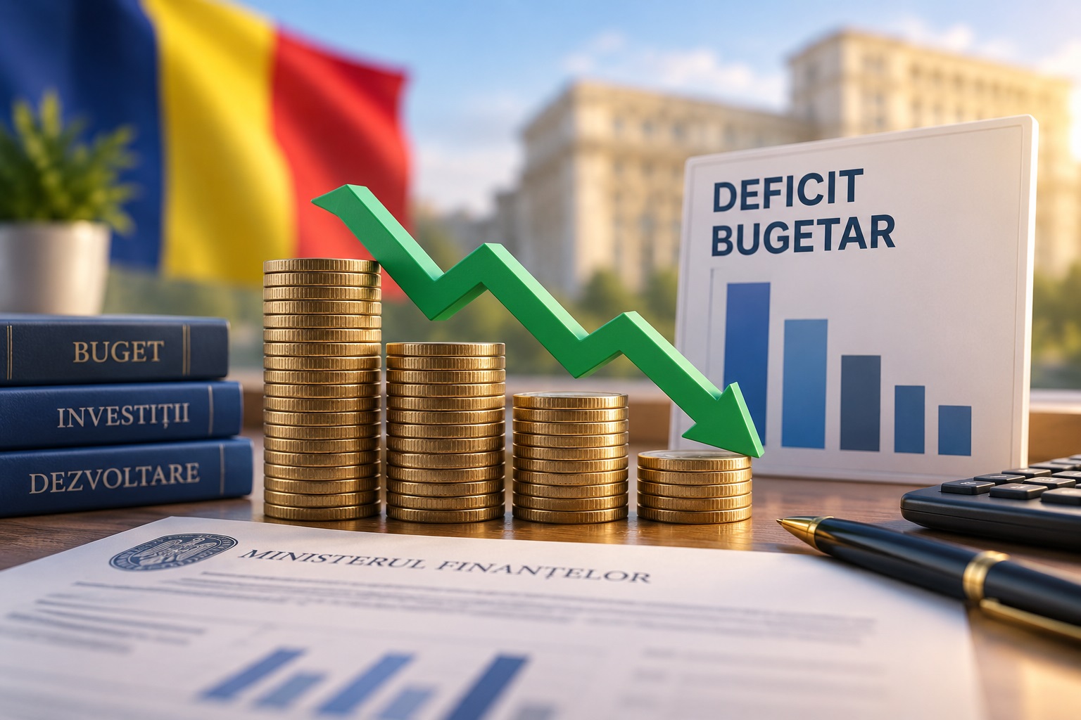 România reduce deficitul bugetar cu 28,36 miliarde de lei