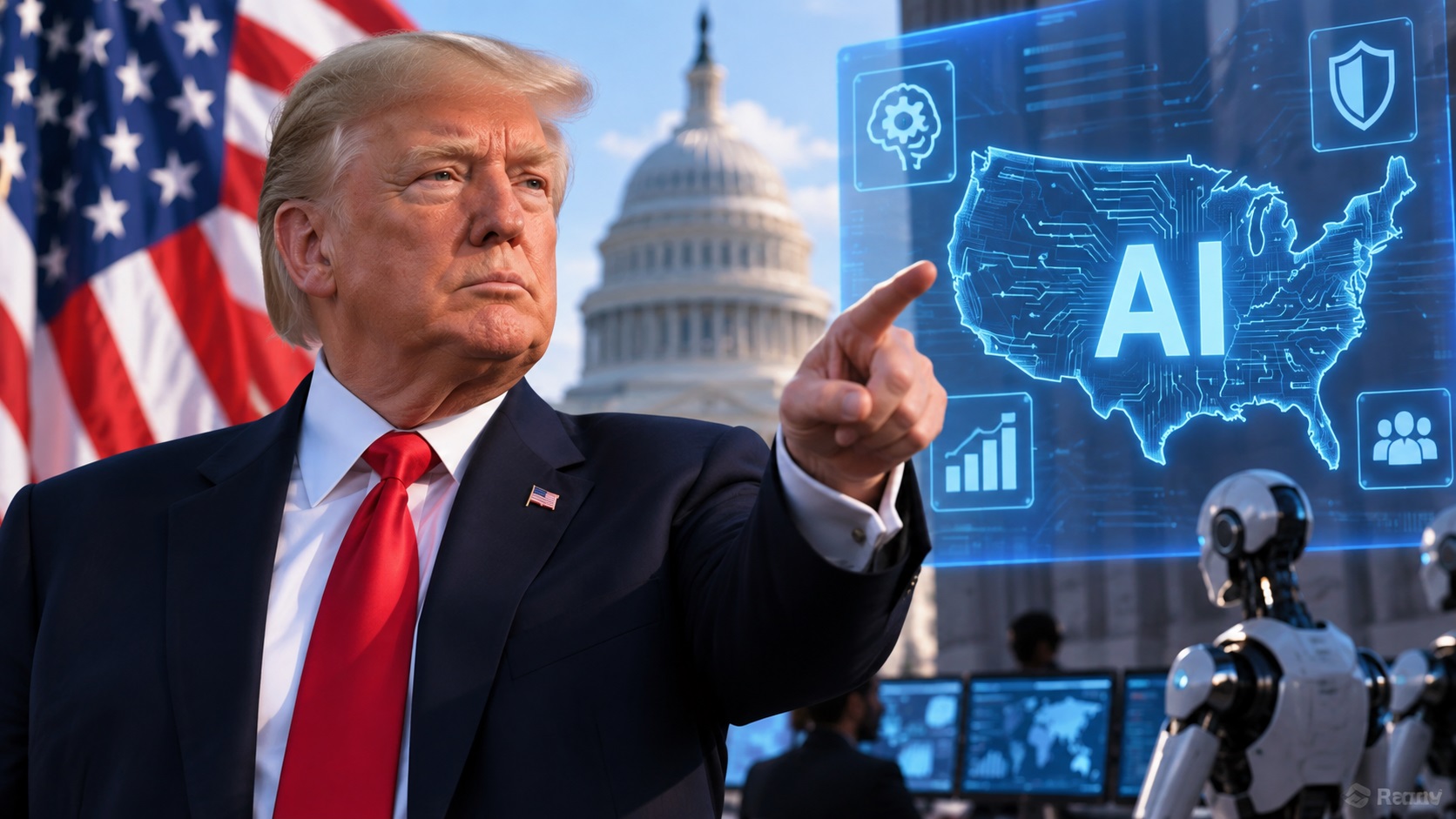 Trump anunță „AI Force” și promite numirea unui „țar AI”. Ce rol va avea noua structură
