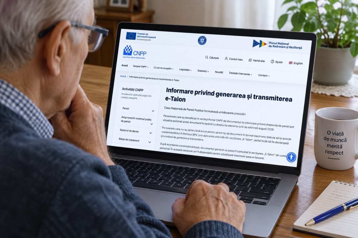 Pensionarii pot verifica online cuponul de pensie. Ce apare în noul e-Talon