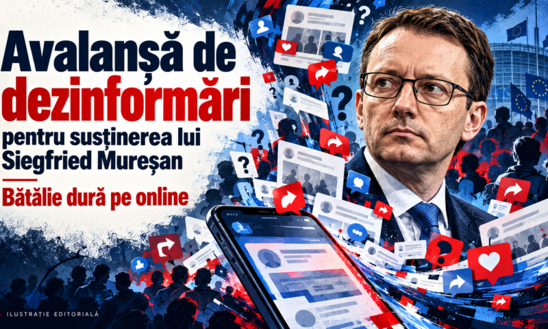 Avalanșă de fake news pentru susținerea lui Siegfried Mureșan. Bătălie dură pe online