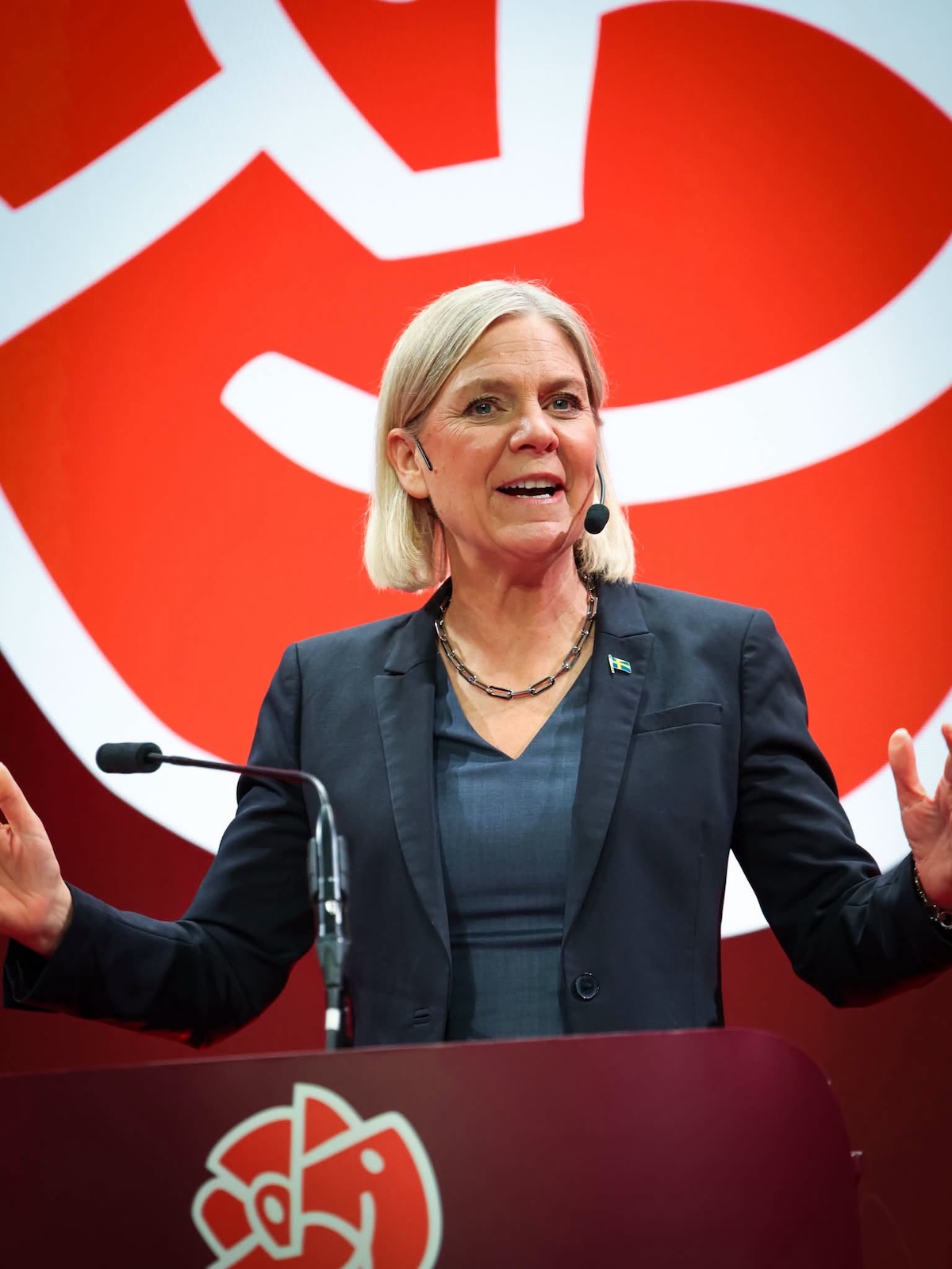Magdalena Andersson, lidera social-democratilor suedezi în seara alegerilor