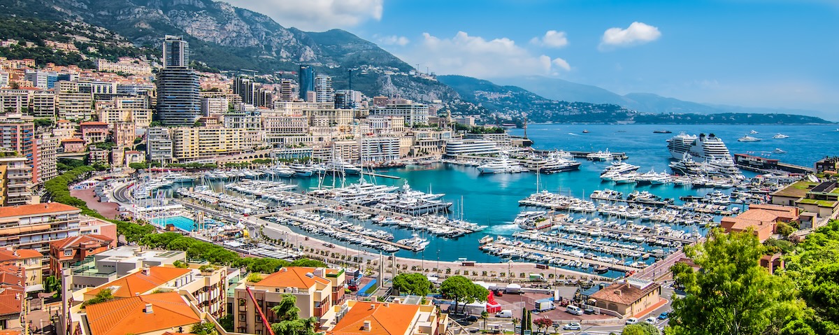 Vedere asupra portului din Monaco