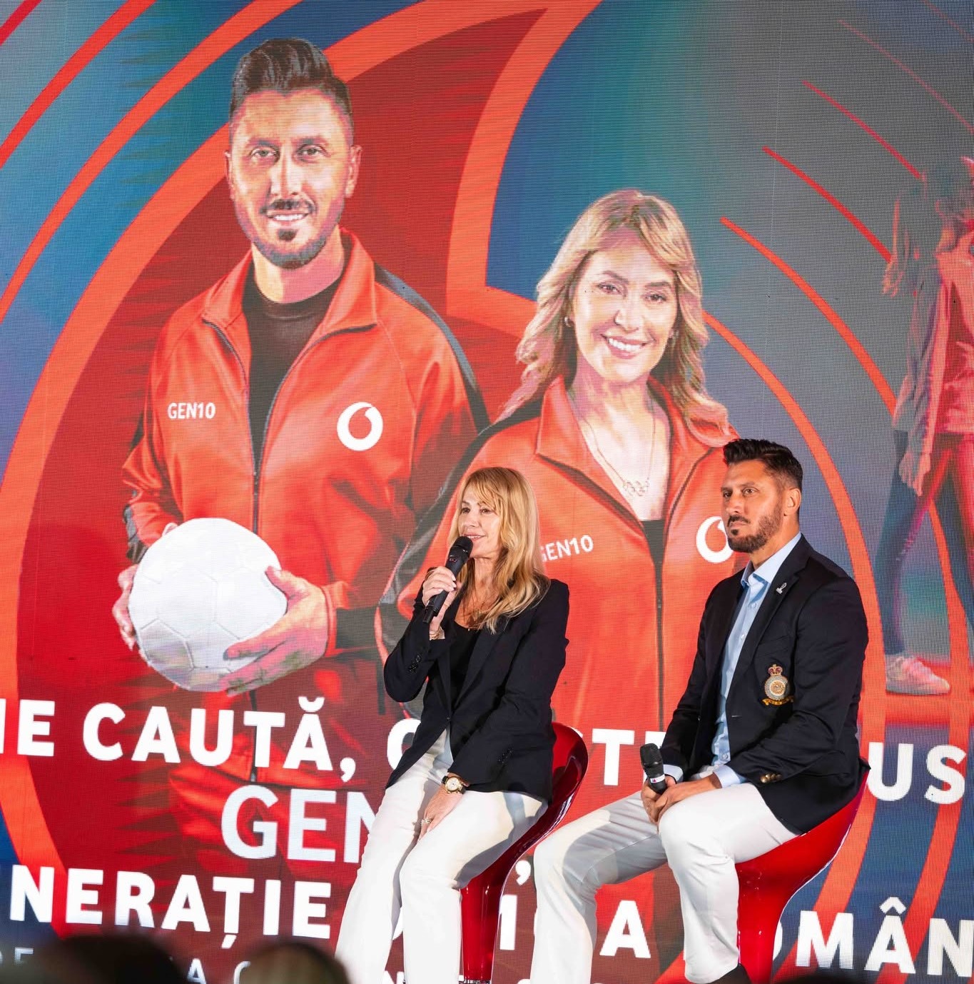 Nadia Comăneci și Ciprian Marica