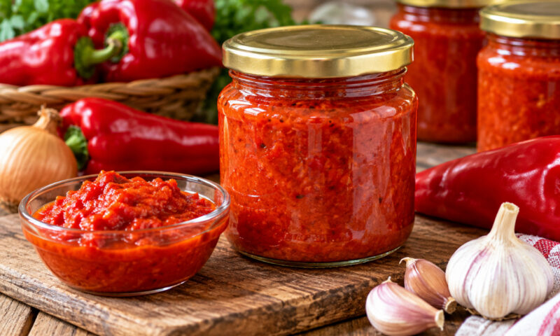 Pastă de ardei pentru preparatele pregătite în sezonul rece. Rețeta simplă, cu gust de legume proaspete