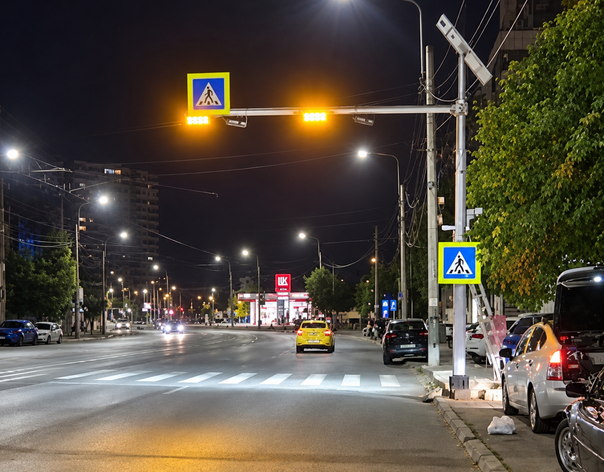 Prima trecere de pietoni inteligentă din București. Cum funcționează noul sistem
