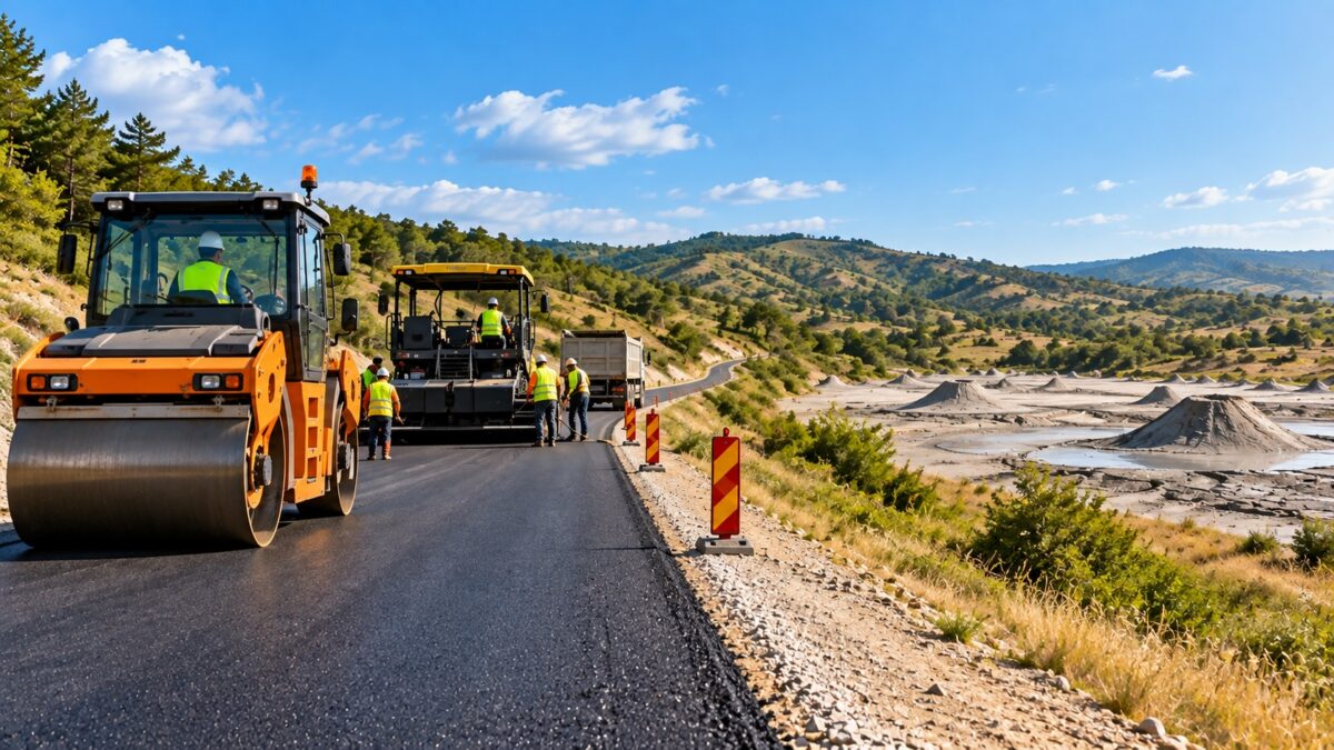 Drumul spre Vulcanii Noroioși intră în linie dreaptă. Investiție de 242 de milioane de lei