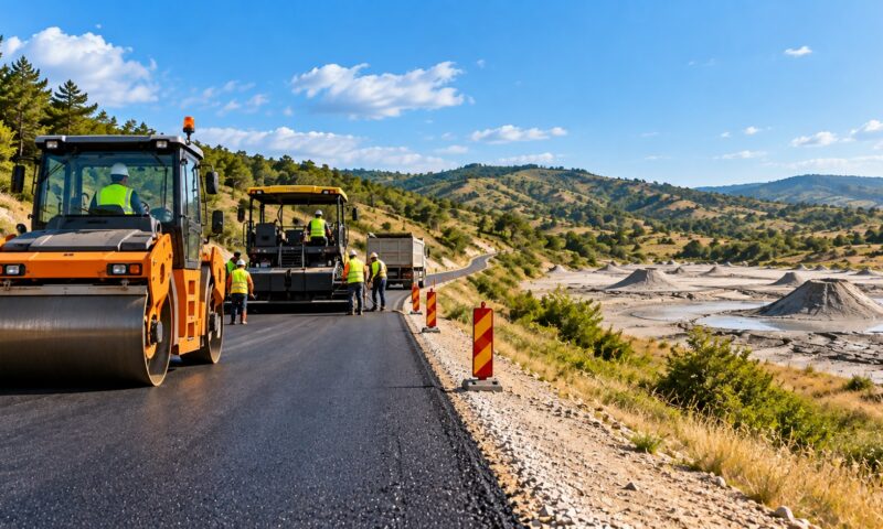 Drumul spre Vulcanii Noroioși intră în linie dreaptă. Investiție de 242 de milioane de lei