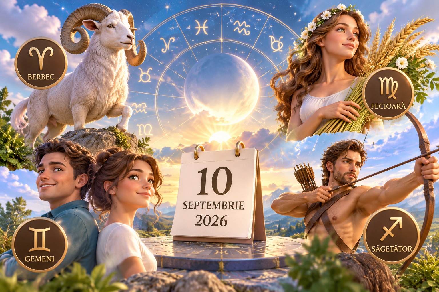 Patru zodii au parte de schimbări pe 10 septembrie. Ce aduce Luna Nouă