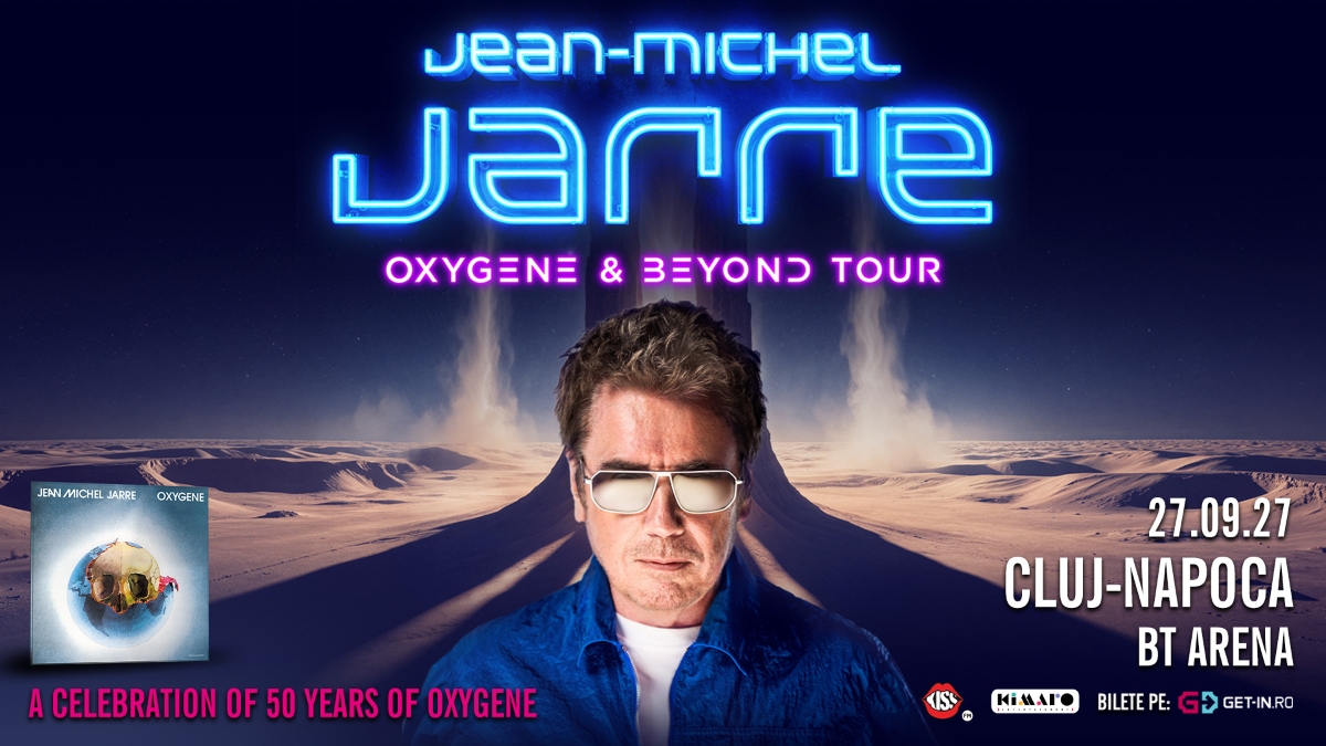 Jean-Michel Jarre aduce la BT Arena Cluj-Napoca turneul aniversar ce sărbătorește 50 de ani de la lansarea legendarului album „Oxygène”