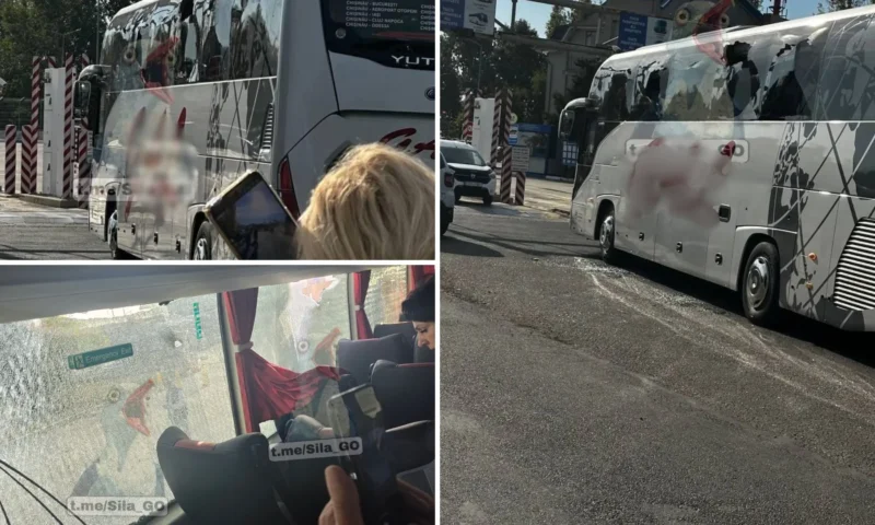 Un nou incident la hotarul Republicii Moldova cu Ucraina. Un polițist de frontieră, rănit după ce un proiectil a lovit un autobuz