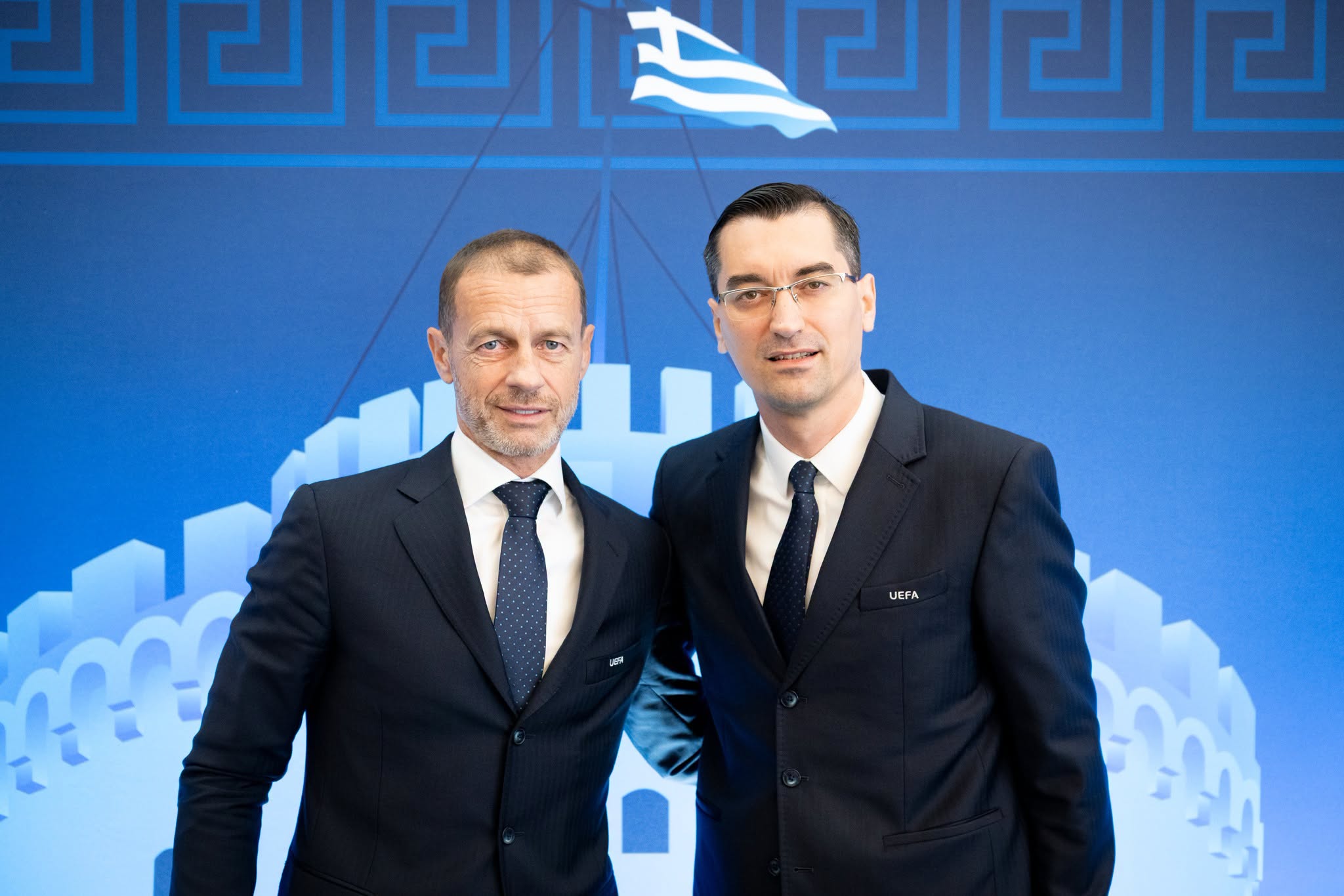 Aleksander Čeferin și Răzvan Burleanu