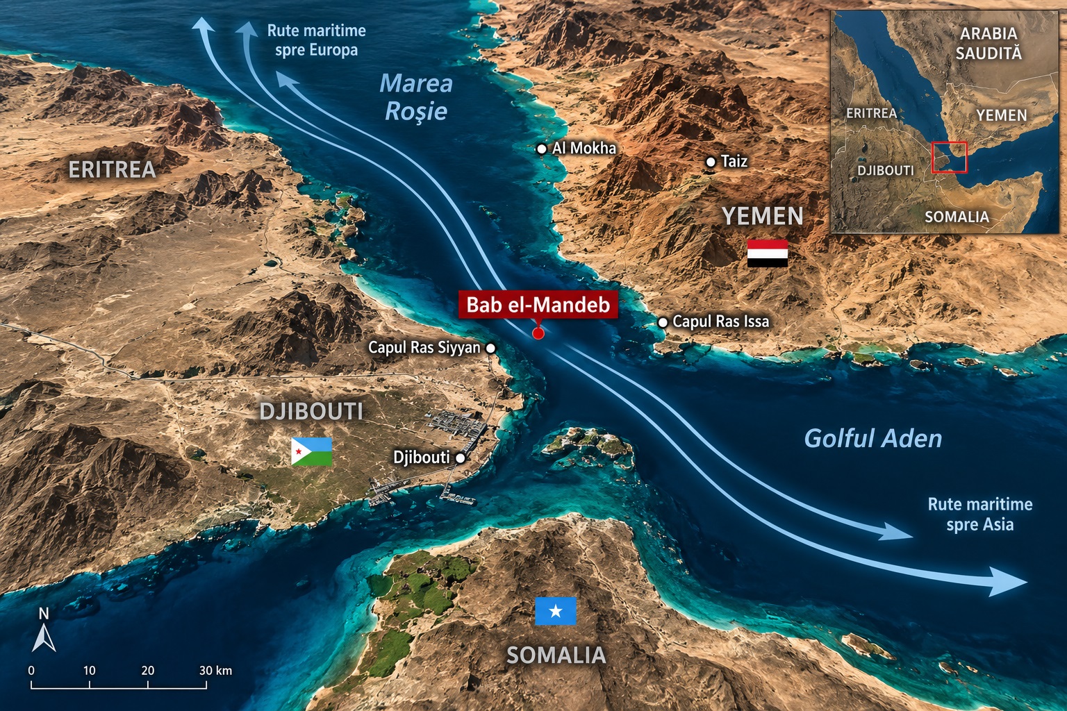 Yemenul lansează o ofensivă împotriva teroriștilor houthi. Miza este controlul Mării Roșii