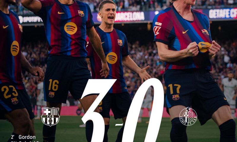 Barcelona a făcut scor cu Getafe, Real a câștigat în 10 cu Villarreal. Catalanii, lideri în La Liga