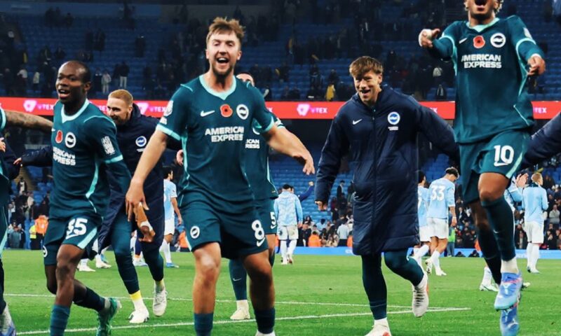 Brighton, 1-0 cu Manchester City. Englezii vin cu moralul sus la Craiova