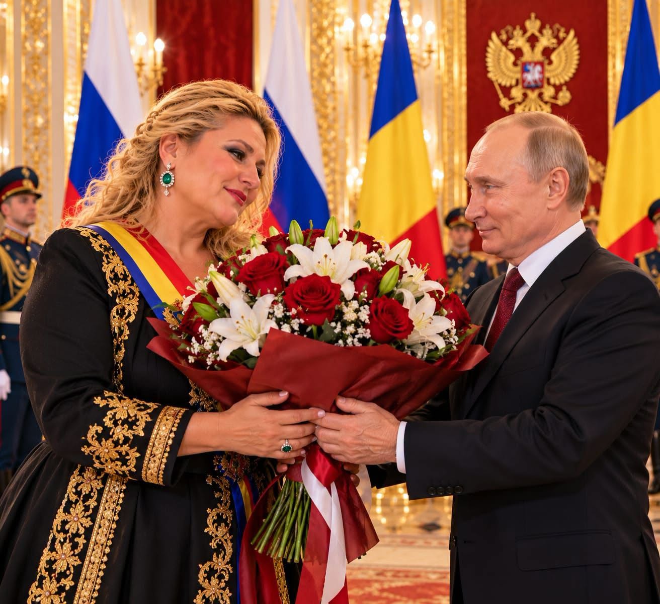 Diana Șoșoacă și Vladimir Putin