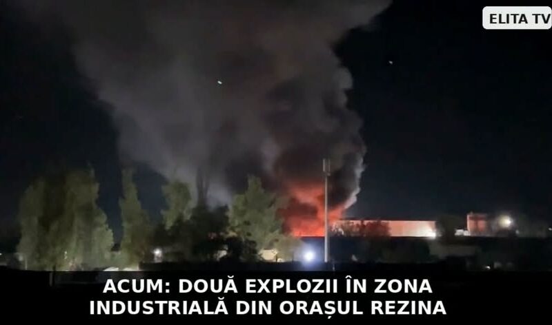 Noapte de groază într-un oraș din Republica Moldova. Explozii puternice au speriat localnicii. Video