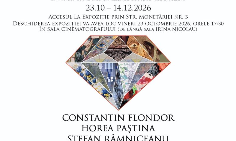 Expoziție colectivă de pictură și sculptură: GRĂDINI – CERURI – ZIDIRI 
