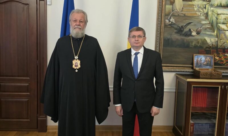 După întâlnirea cu Mitropolitul Basarabiei, Igor Grosu a mers la Mitropolitul Vladimir. Cea au discutat cei doi