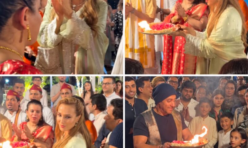 Iulia Vântur și Salman Khan, în centrul controverselor după un ritual religios. Ce au observat fanii în timpul ceremoniei