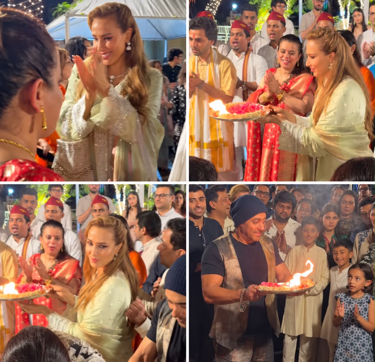 Iulia Vântur și Salman Khan, în centrul controverselor după un ritual religios. Ce au observat fanii în timpul ceremoniei